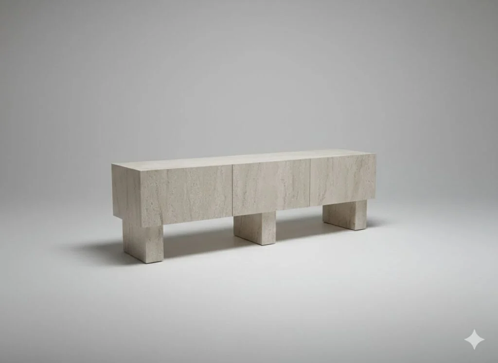 ARIA TV UNIT TRAVERTINE