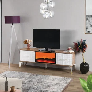 INCI TV UNIT ÇIRAĞAN WHITE MEMBRAN