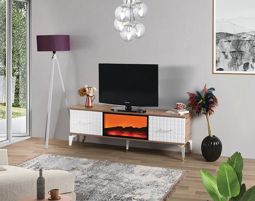 INCI TV UNIT ÇIRAĞAN WHITE MEMBRAN