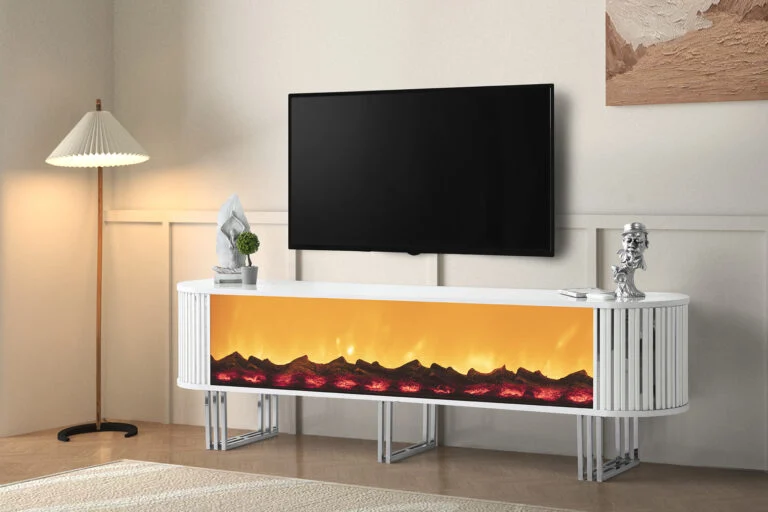 NEHIR WEISS SILBER TV-MÖBEL