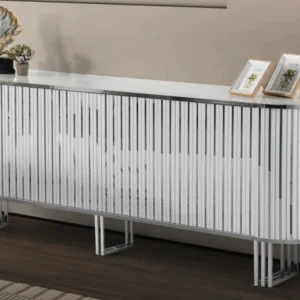 NEHIR CONSOLE WHITE SILVER