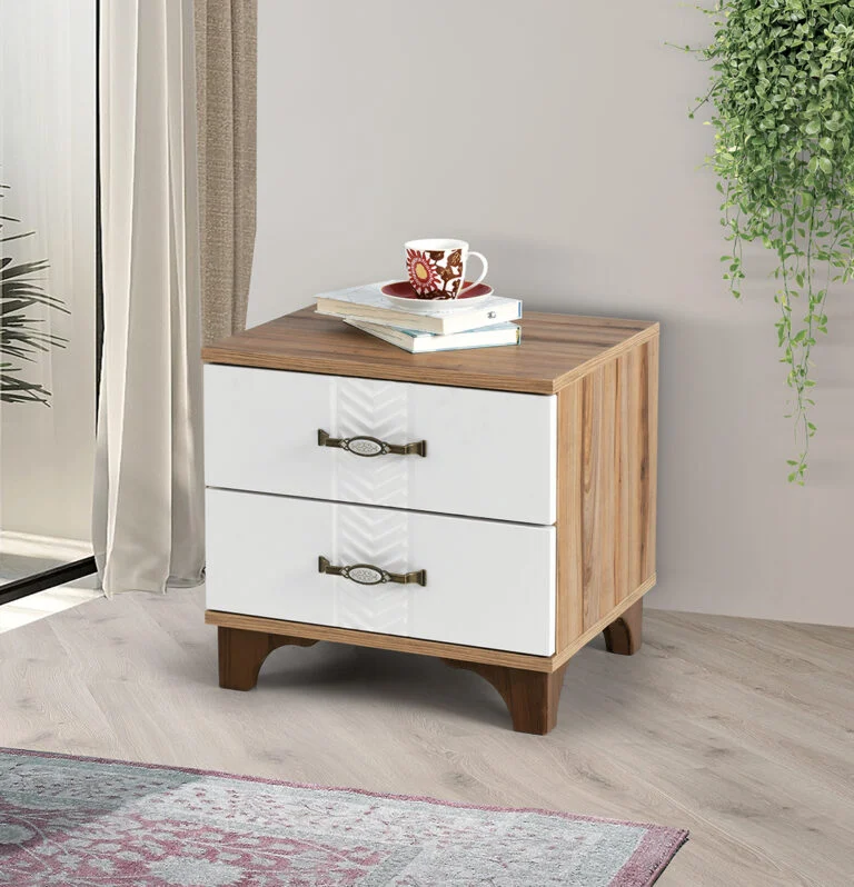 TUGCE ATLANTİK WHITE NIGHTSTAND