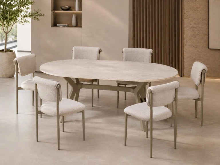 Style MESA DE COMEDOR + 6 Otto SILLA